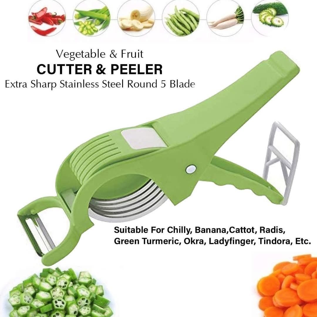 Multi-Blade Vegetable & Fruit Cutter with Peeler